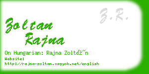 zoltan rajna business card